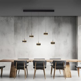 Paul Neuhaus modern függeszték pure falling rings fekete pln2504-18