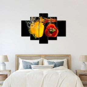 Kép - paprika a vízben (150x105 cm)