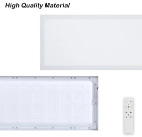 Brilagi - FRAME SMART fényerőszabályozható LED lámpatest 30W/230V fehér IP44 + távirányító