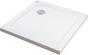 Coria || 100x100x5 cm szögletes, akril zuhanytálca szifonnal