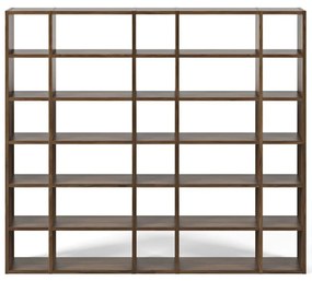 Pombal sötétbarna könyvespolc, magasság 224 cm - TemaHome