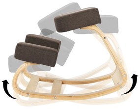 Egyensúlyfejlesztő térdeplőszék - több típusban-barna