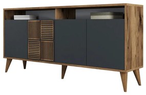 Konzolasztal Milan 160 - Diós, Antracit