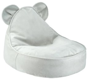 Mentazöld bársony gyerek babzsákfotel Bear – Wigiwama