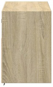 sonoma tölgy színű fali TV-szekrény LED-ekkel 100x31x45 cm