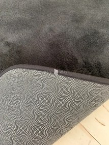 Royal Shaggy fürdőszobai szőnyeg szett Black (Fekete) 50x80 és 50x40