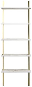 könyvespolc Paula - White, Gold