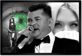 Poszterek keretben 60x40 Zöld szemek Zenek