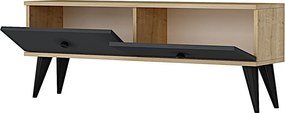 Mona TV-állvány, zafír tölgy-antracit, 120 cm