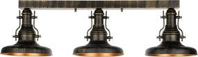 BRILAGI - Mennyezeti lámpa PYRONIC 3xE27/40W/230V bronz/patina