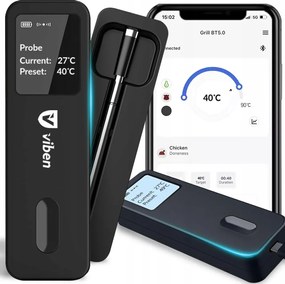 Vezeték nélküli digitális konyhai hőmérő hús grill sütő szonda