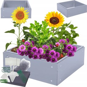 Magasított ágyás műanyag Pvc zöldséges láda 20x80x80