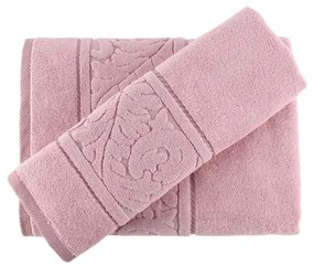Sultan rózsaszín kéztörlő és fürdőlepedő szett - Confetti
