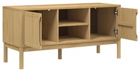 FLORO viaszbarna tömör fenyőfa TV-szekrény 114 x 43 x 55 cm