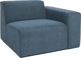 Kék kordbársony kanapé modul (jobb oldali) Sting – Scandic