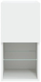 fehér TV-szekrény LED-lámpákkal 30,5 x 30 x 60 cm