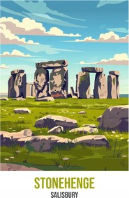 Poszter 68x98cm Stonehenge