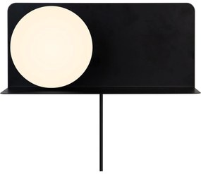 Nordlux - Fali lámpa polccal LILIBETH 1xE14/25W/230V fekete