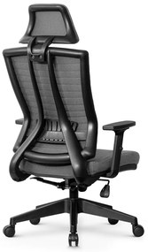 Ello ergonomikus szövet irodai forgószék deréktámasszal, fejtámasszal