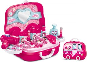 Szépségszalon játék bőröndben gyerekeknek