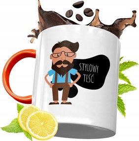 Narancssárga Bögre Az Apósnak Tökéletes Ajándék fényképes nyomtatással