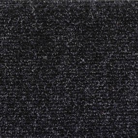 10 db öntapadós lépcsőszőnyeg 56 x 17 x 3 cm fekete félkör alakú