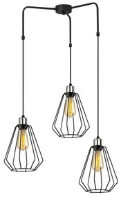 Mathaios fekete fém függőlámpa - Opviq lights