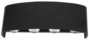 Top Light - LED Kültéri fali lámpa RAY LED/8W/230V IP44 4000K fekete