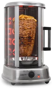 OneConcept Kebap Master Pro, vertikális grill, 1500 W, ezüst