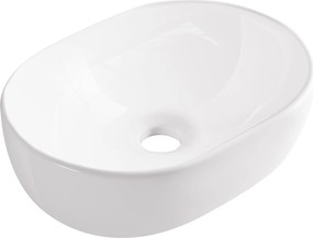 Aquauno Mosdókagyló Asztali 48 x 35 cm Kerámia Fehér Ovális