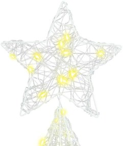 Karácsonyfa 240 LED-del Meleg fehér 180 cm Akril