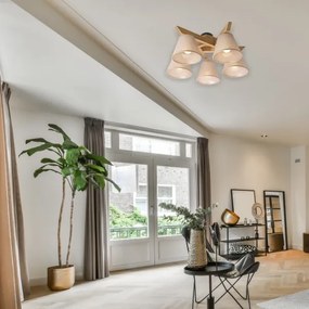 Fali lámpa ANTONIO 5xE14/40W/230V tölgy