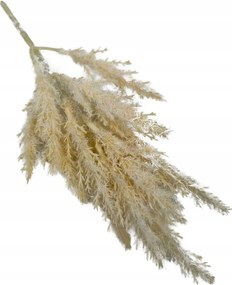 Szárított műfű ág 33 cm krémszínű