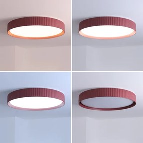 Brilagi-LED Fényerőszabályozható mennyezeti lámpa LUCIA LED/60W/230V Ø 59 cm piros + távirányító