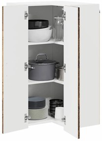 Fali konyhaszekrény polcokkal Öreg fa 57 x 57 x 100 cm Faanyag