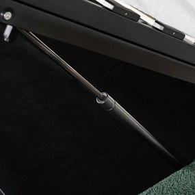 Kárpitozott Franciaágy Zöld Színben Ágynemütartóval. 160x200 BRISTOL