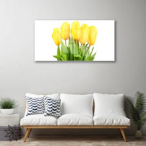 Üvegkép Tulipán virágok Plant 120x60cm