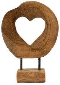 Hasi sculputre teak 20x10x28cm