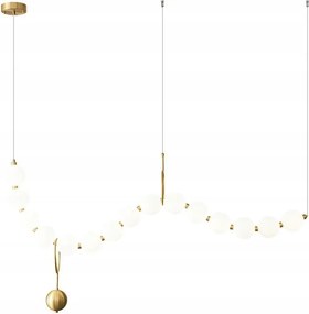 Perla függőlámpa 100 cm lineáris Led 20 W modern dekoratív fehér