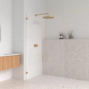 AREZZO design CLEAR walk-in zuhanyfal, átlátszó 1200x2000
