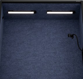 Sally 1150mm korpus Czarny - siedzisko Granatowy