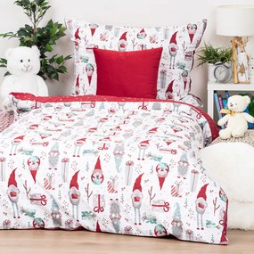 4Home Pamut ágynemű Christmas Elf , 140 x 200 cm, 70 x 90 cm