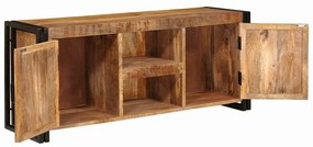 TV szekrény Barna 120 x 30 x 50 cm Tömör durva mangófa