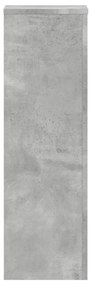 2 db betonszürke szerelt fa növénytartó állvány 25 x 25 x 80 cm