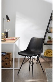 Lisbet fehér íróasztal fa dekoros asztallappal - Kave Home