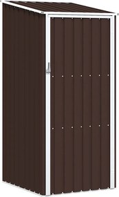 vidaXL barna horganyzott acél kerti fészer 87 x 98 x 159 cm