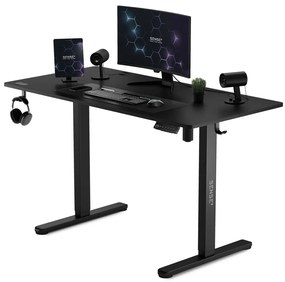 Állítható magasságú elektromos íróasztal Nojo 120x60 cm fekete