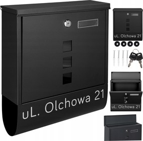 Postaláda Fekete Felirat