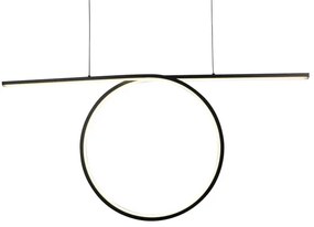 LED csillár kábelen ODETTA LED/42W/230V 4000K fekete