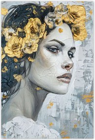 Poszterek 125x185 Lány arany koszorúval